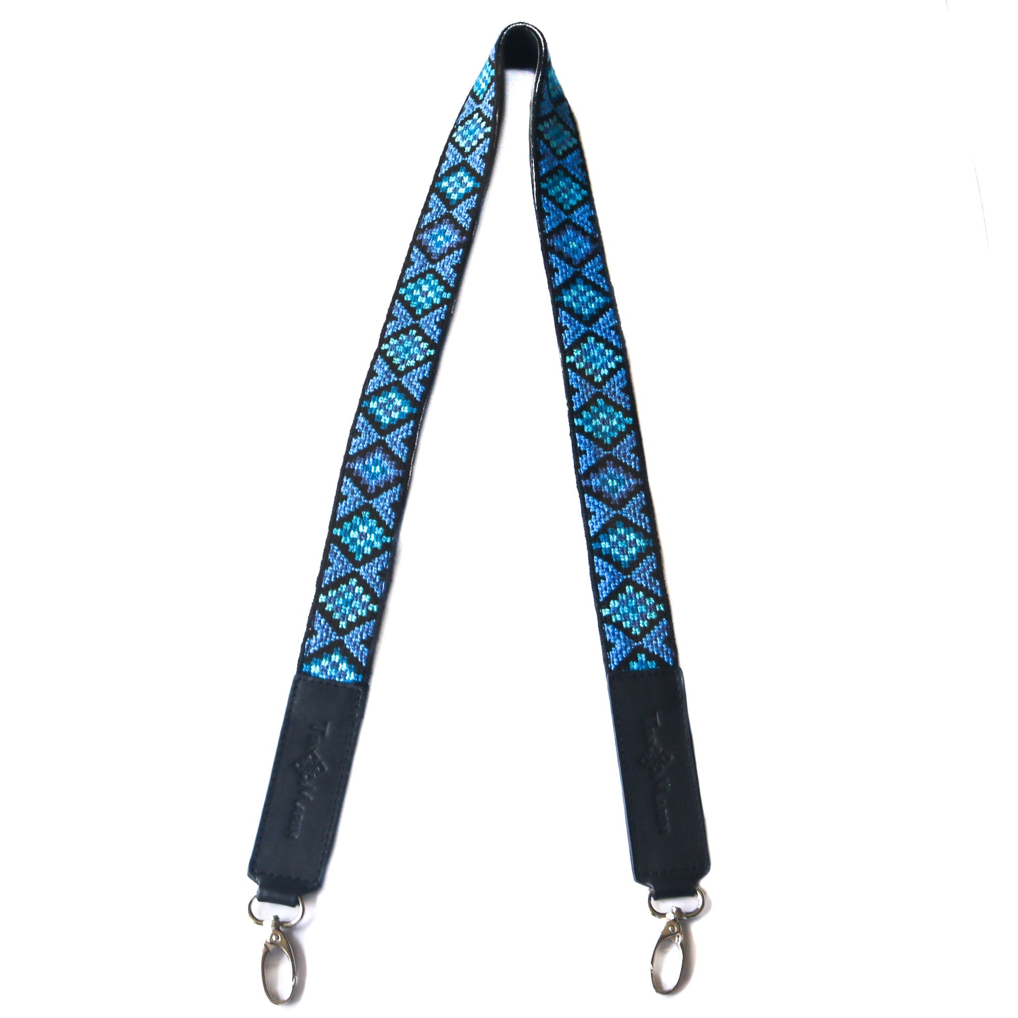Mai Woven Bag Strap - Blue with Leather by Tin Marin Brand - product image 6 for Resin Society