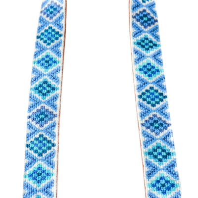 Mai Woven Bag Strap - Blue with Leather by Tin Marin Brand - product image 3 for Resin Society