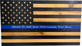 Blue Line American Flag Hidden Gun Storage by Bellewood Designs - main product image for Resin Society