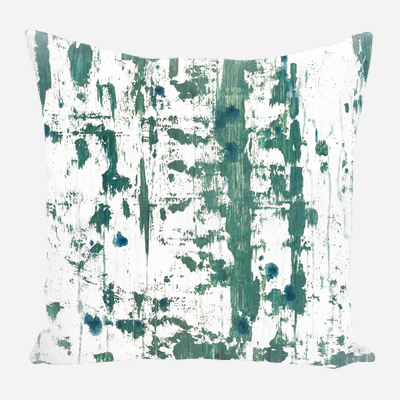 Blue on Green II Pillow