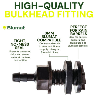 8mm BULKHEAD / Through-Hull Tank Connector - 2 Pack by Sustainable Village - product image 6 for Resin Society