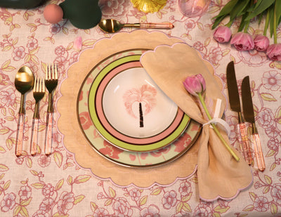 Blush Buttercream Napkin - Set of 4 by Ro'Table - product image 3 for Resin Society
