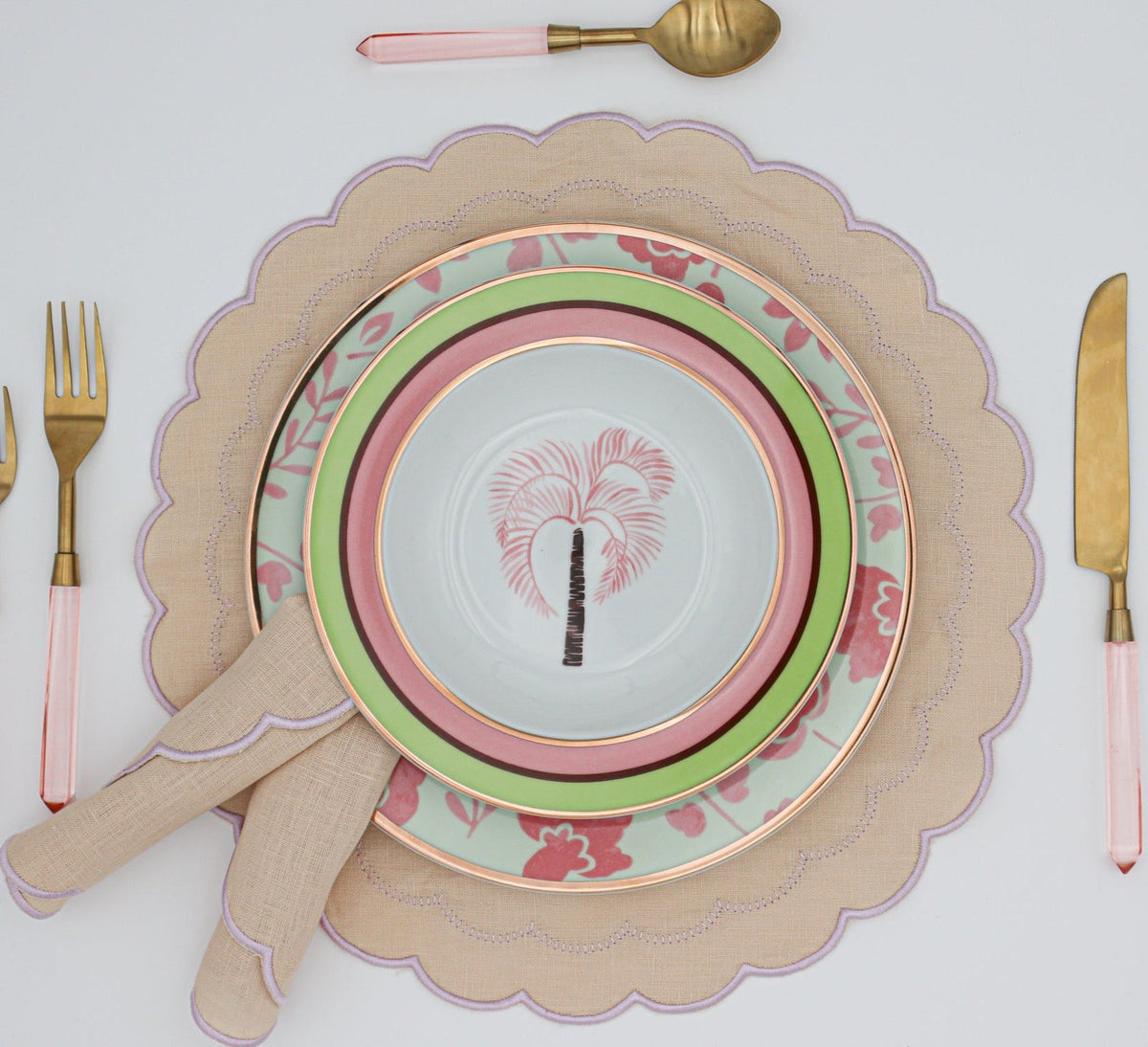 Blush Buttercream Napkin - Set of 4 by Ro'Table - product image 2 for Resin Society