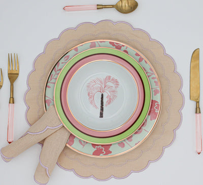 Blush Buttercream Napkin - Set of 4 by Ro'Table - product image 2 for Resin Society