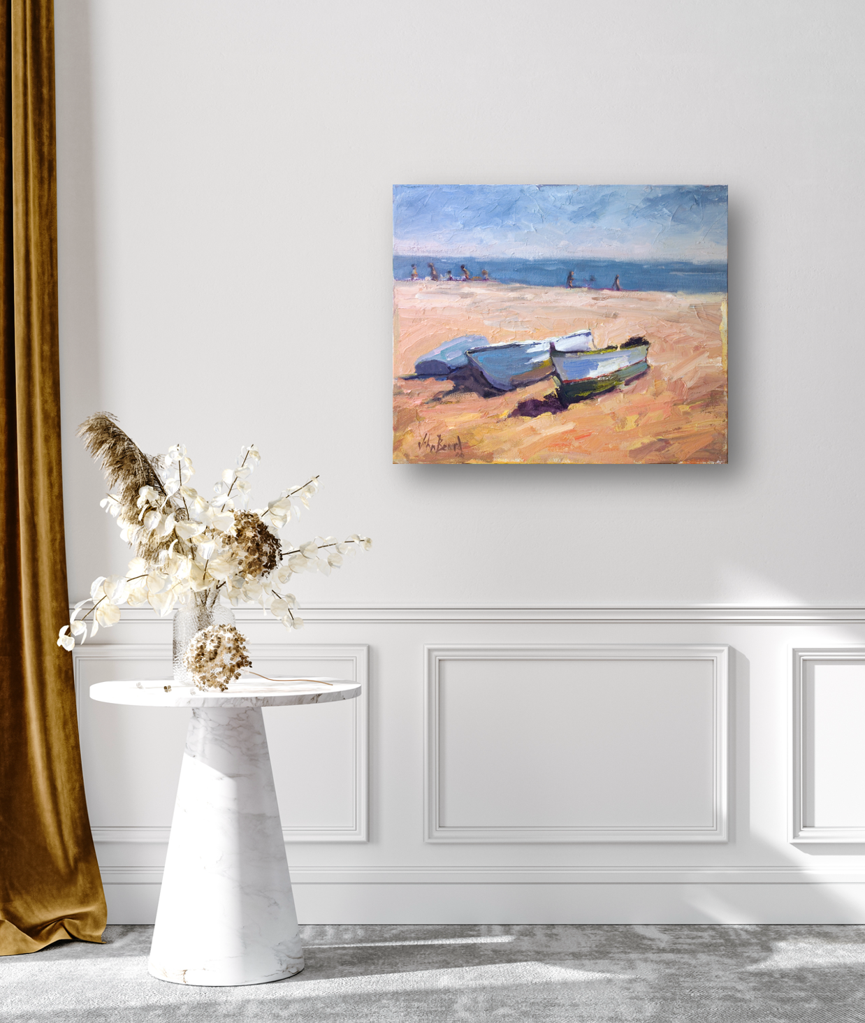 Boats on the Beach by John Beard Collection - product image 3 for Resin Society
