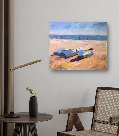 Boats on the Beach by John Beard Collection - product image 4 for Resin Society