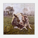 Brown Cow Artist Enhanced Canvas Print by John Beard Collection - product image 5 for Resin Society