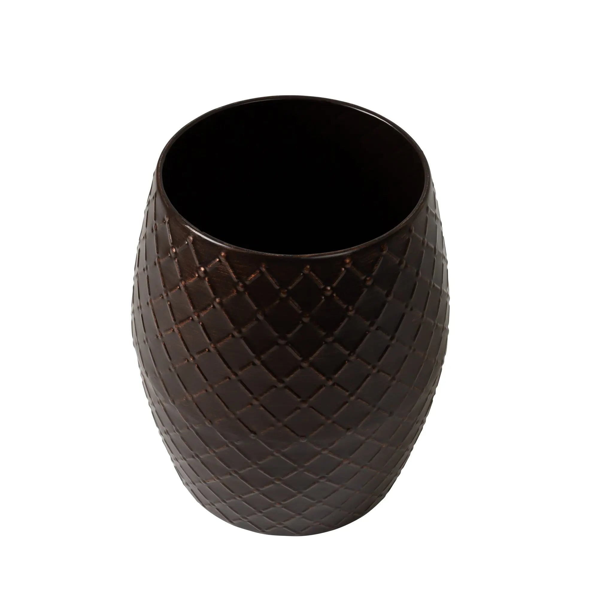 Braga Metal Stool Table in Antique Bronze Finish