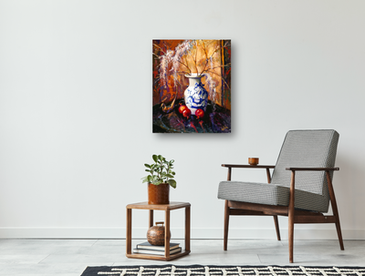 Branches with Moss Artist Enhanced Canvas Print by John Beard Collection - product image 3 for Resin Society