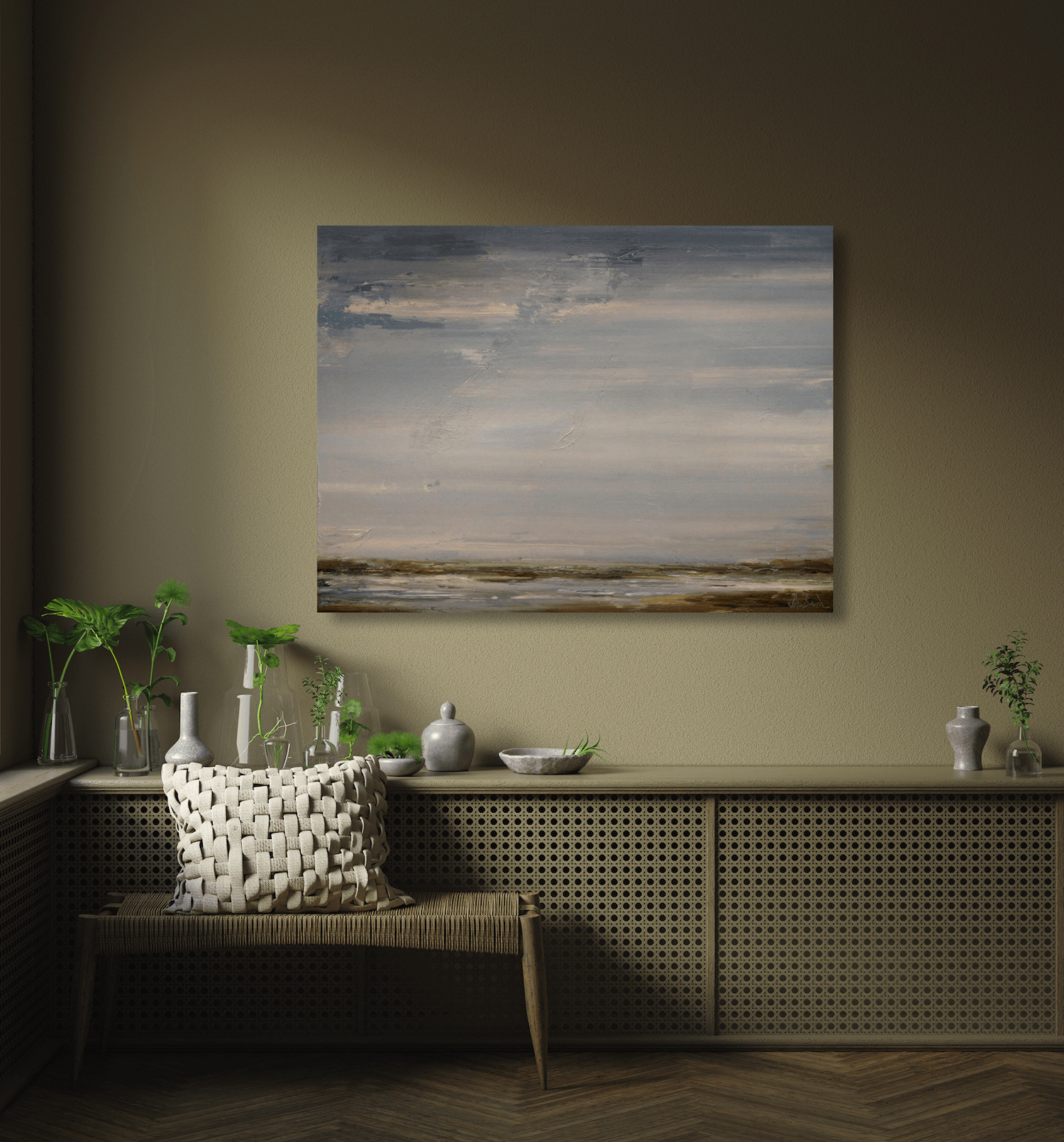 Breakers Artist Enhanced Canvas Print by John Beard Collection - product image 3 for Resin Society