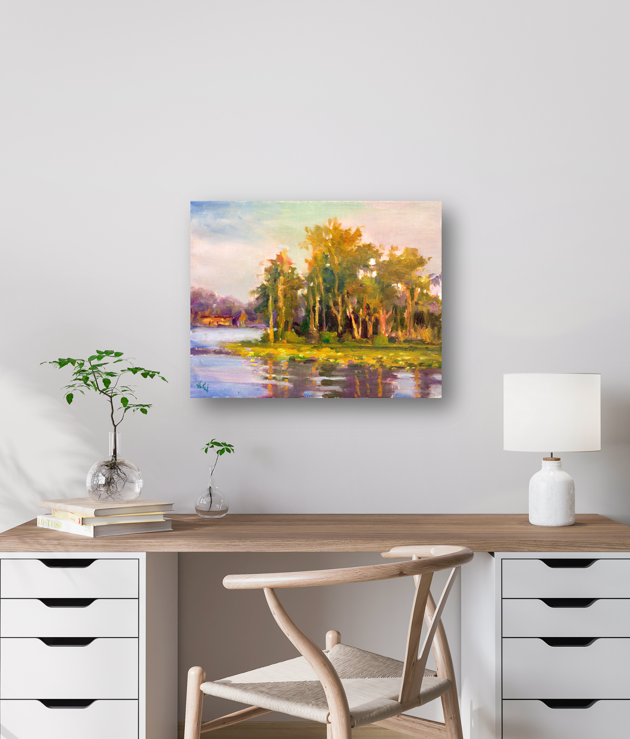 Bright Island Artist Enhanced Canvas Print by John Beard Collection - product image 2 for Resin Society