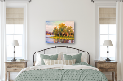 Bright Island Artist Enhanced Canvas Print by John Beard Collection - product image 3 for Resin Society