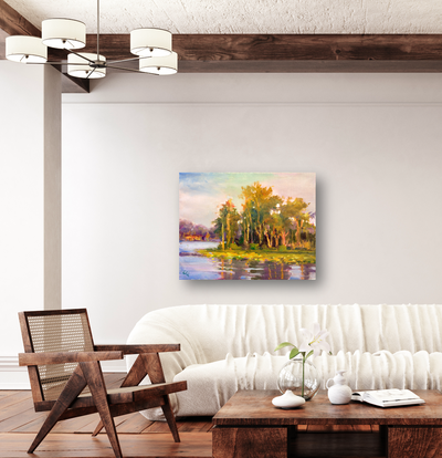 Bright Island Artist Enhanced Canvas Print by John Beard Collection - product image 4 for Resin Society