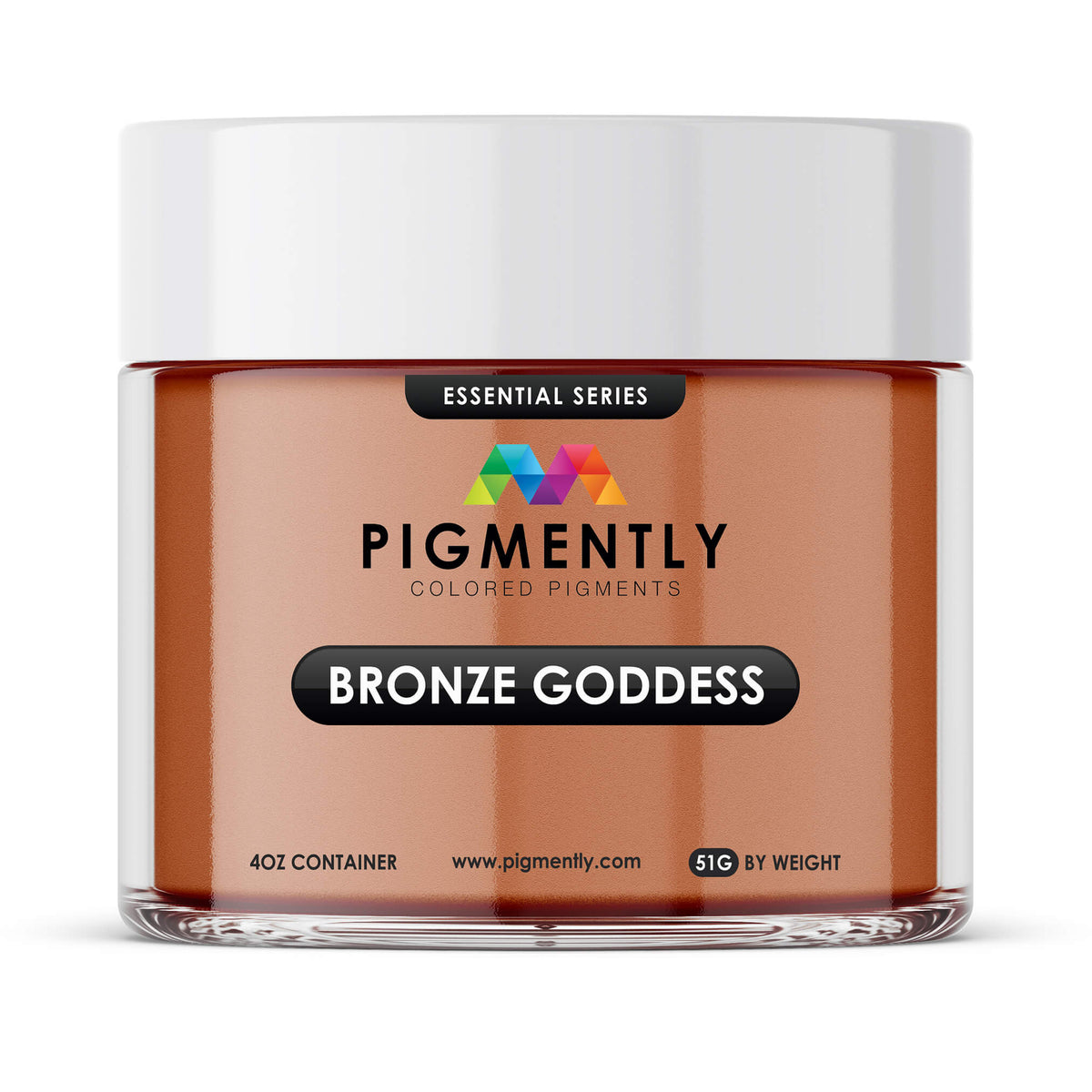 Bronze Goddess Epoxy Powder Pigment in rich bronze color for resin crafts