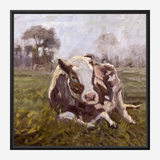 Brown Cow Artist Enhanced Canvas Print by John Beard Collection - product image 6 for Resin Society