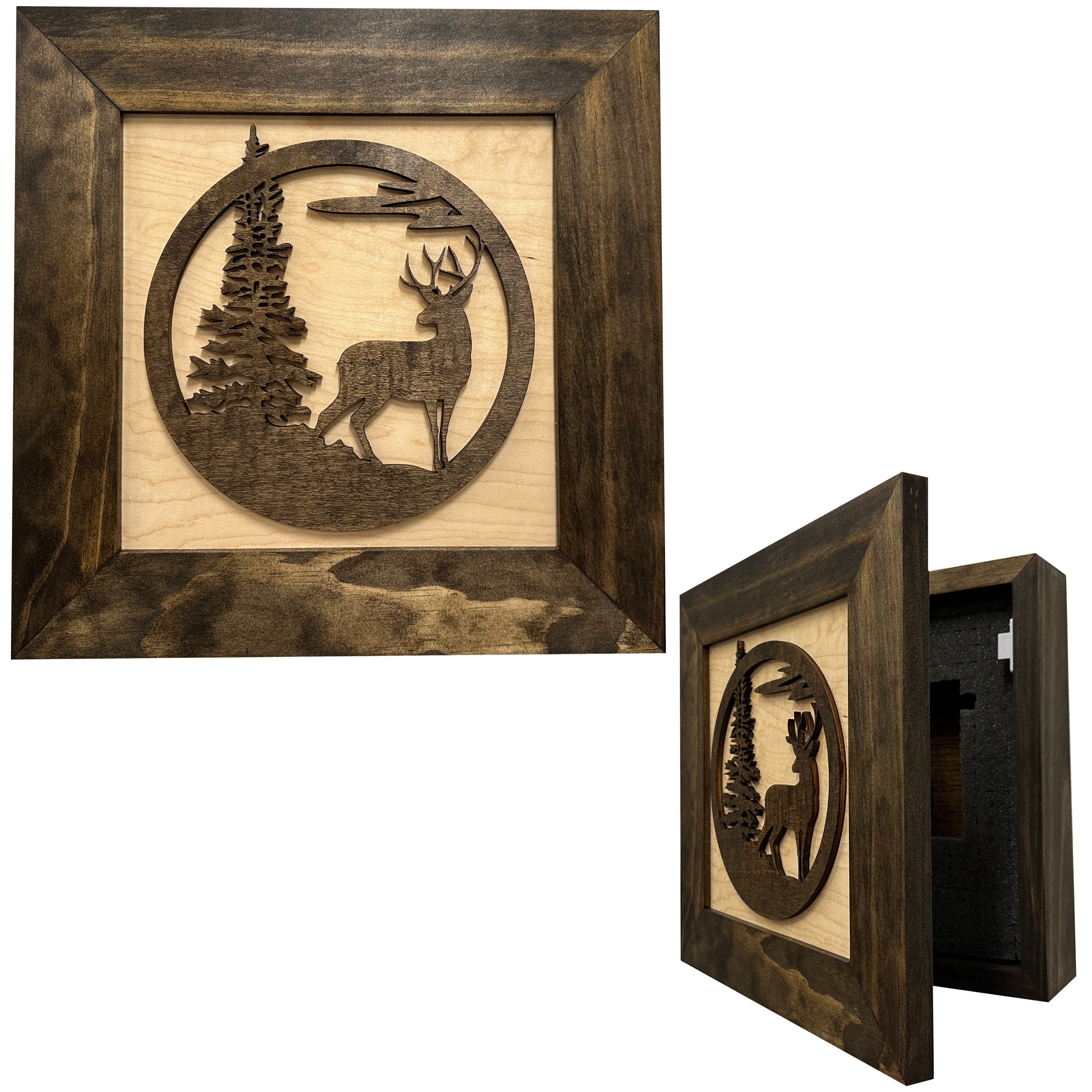 Buck In Nature Gun Safe Shelf by Bellewood Designs - main product image for Resin Society