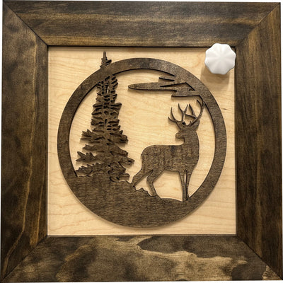 Buck In Nature Gun Safe Shelf by Bellewood Designs - product image 9 for Resin Society