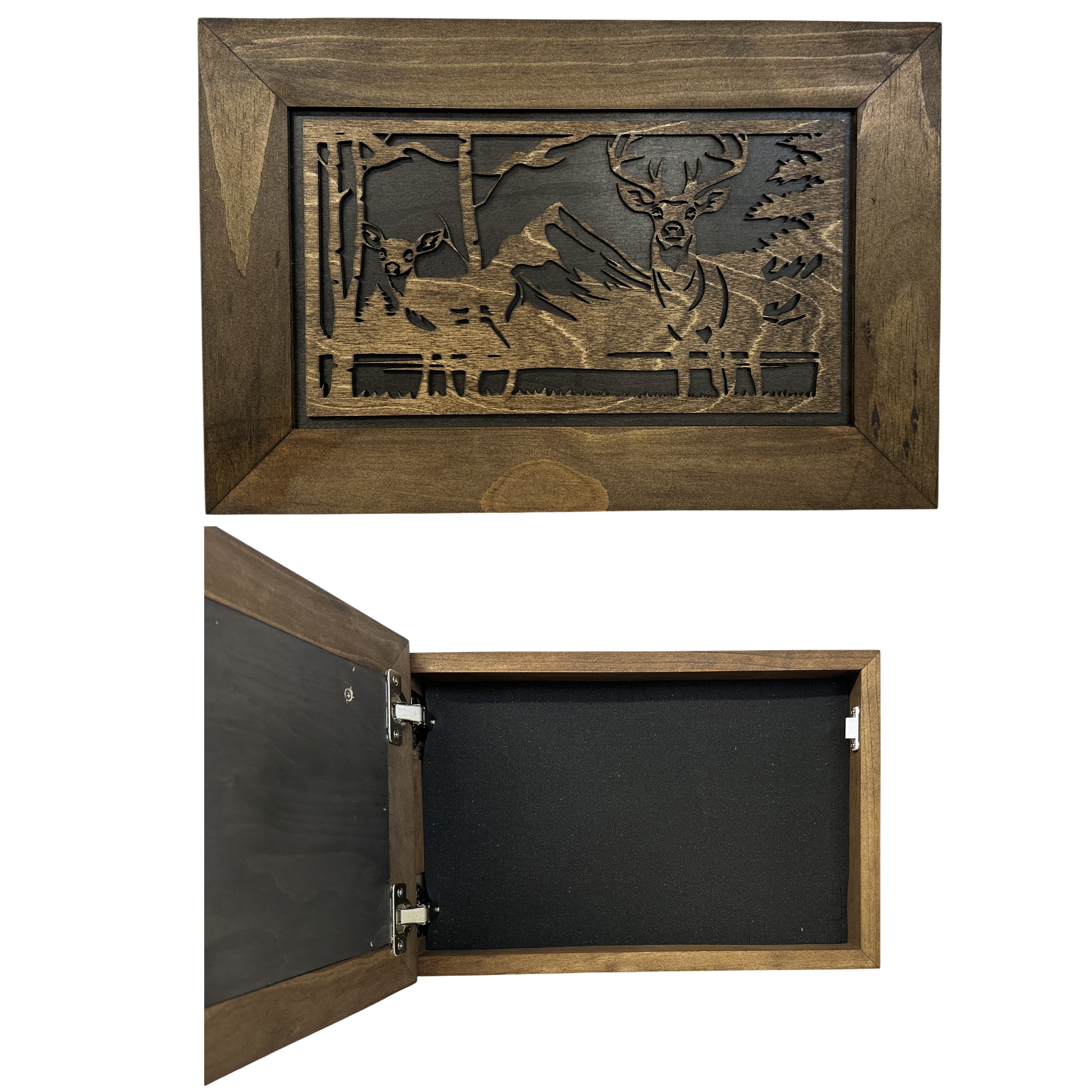 Buck and Doe in The Woods Gun Concealment Furniture by Bellewood Designs - product image 9 for Resin Society