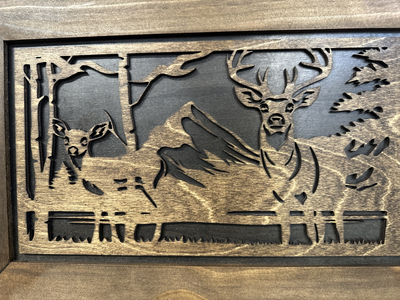 Buck and Doe in The Woods Gun Concealment Furniture by Bellewood Designs - product image 16 for Resin Society