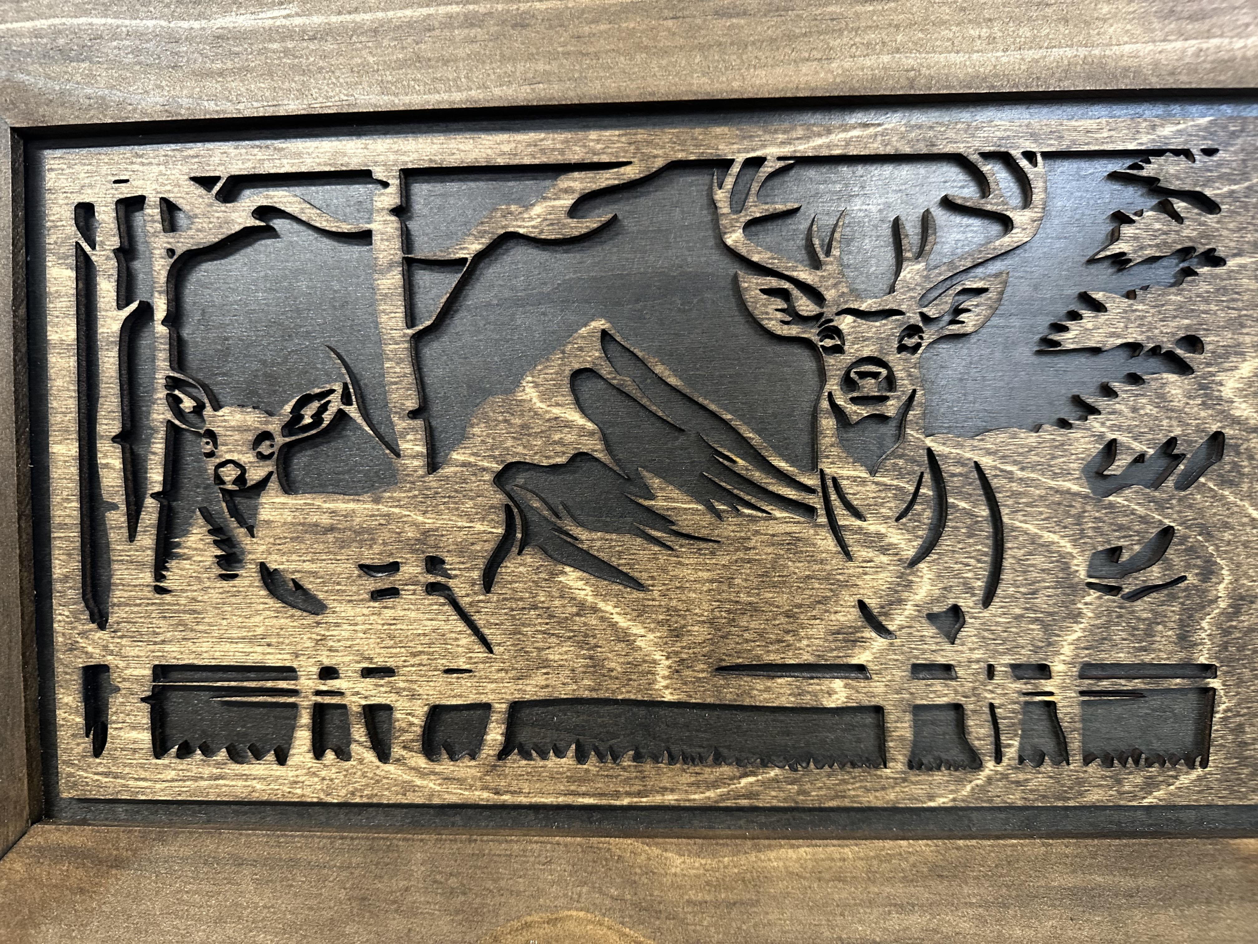 Buck and Doe in The Woods Gun Concealment Furniture by Bellewood Designs - product image 16 for Resin Society