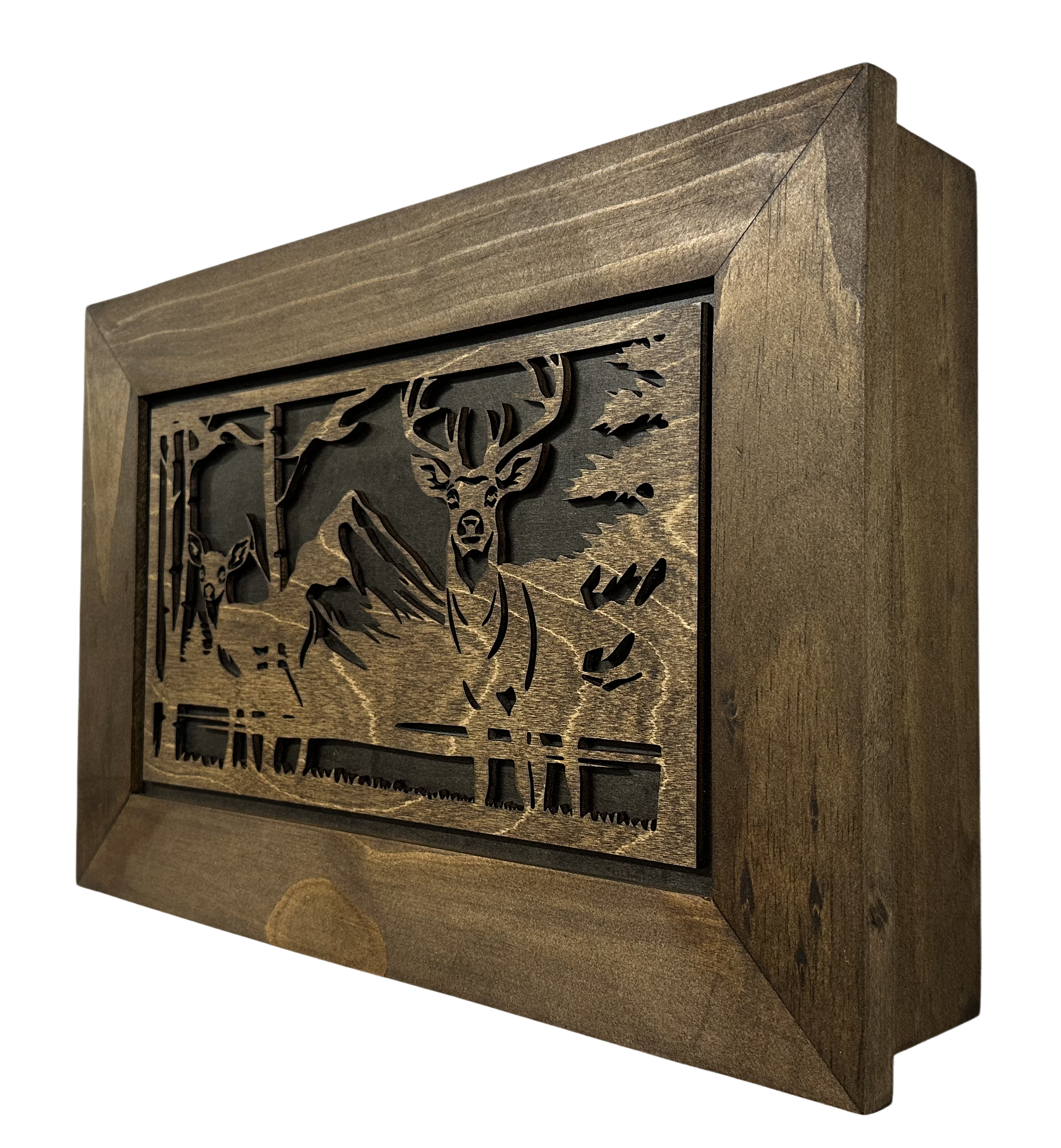 Buck and Doe in The Woods Gun Concealment Furniture by Bellewood Designs - product image 15 for Resin Society