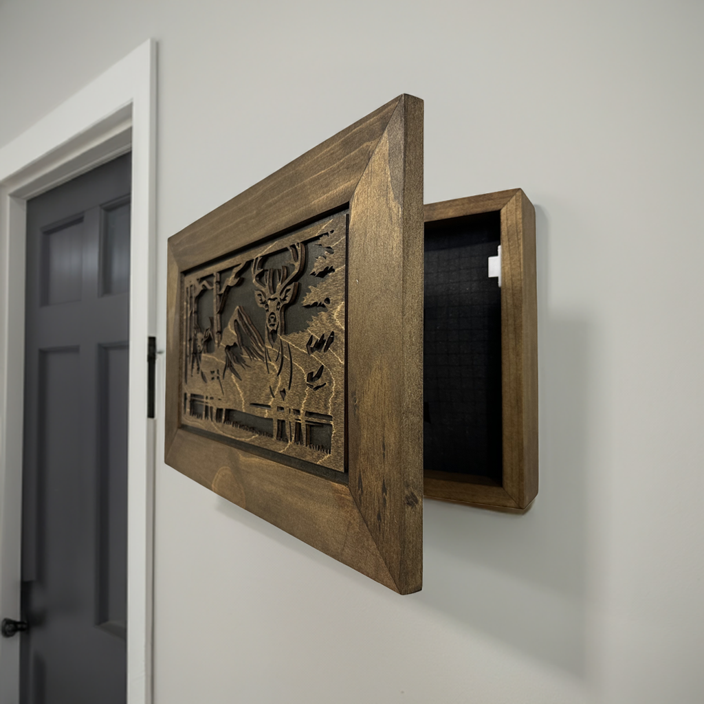 Buck and Doe in The Woods Gun Concealment Furniture by Bellewood Designs - product image 8 for Resin Society