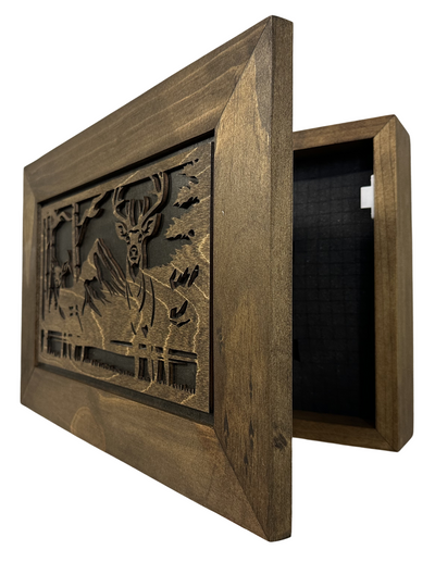 Buck and Doe in The Woods Gun Concealment Furniture by Bellewood Designs - product image 12 for Resin Society