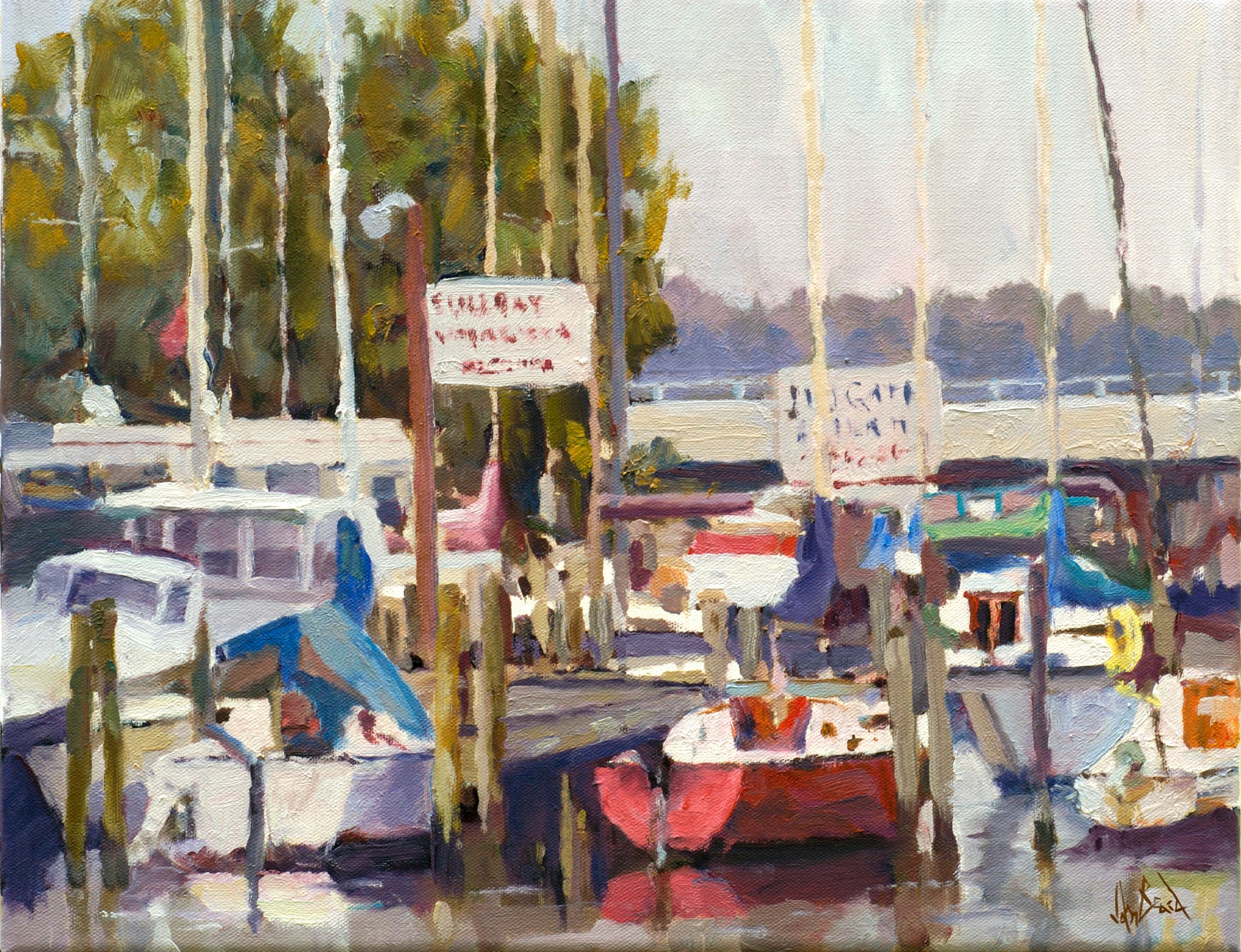 Bull Bay Pier Artist Enhanced Canvas Print by John Beard Collection - main product image for Resin Society