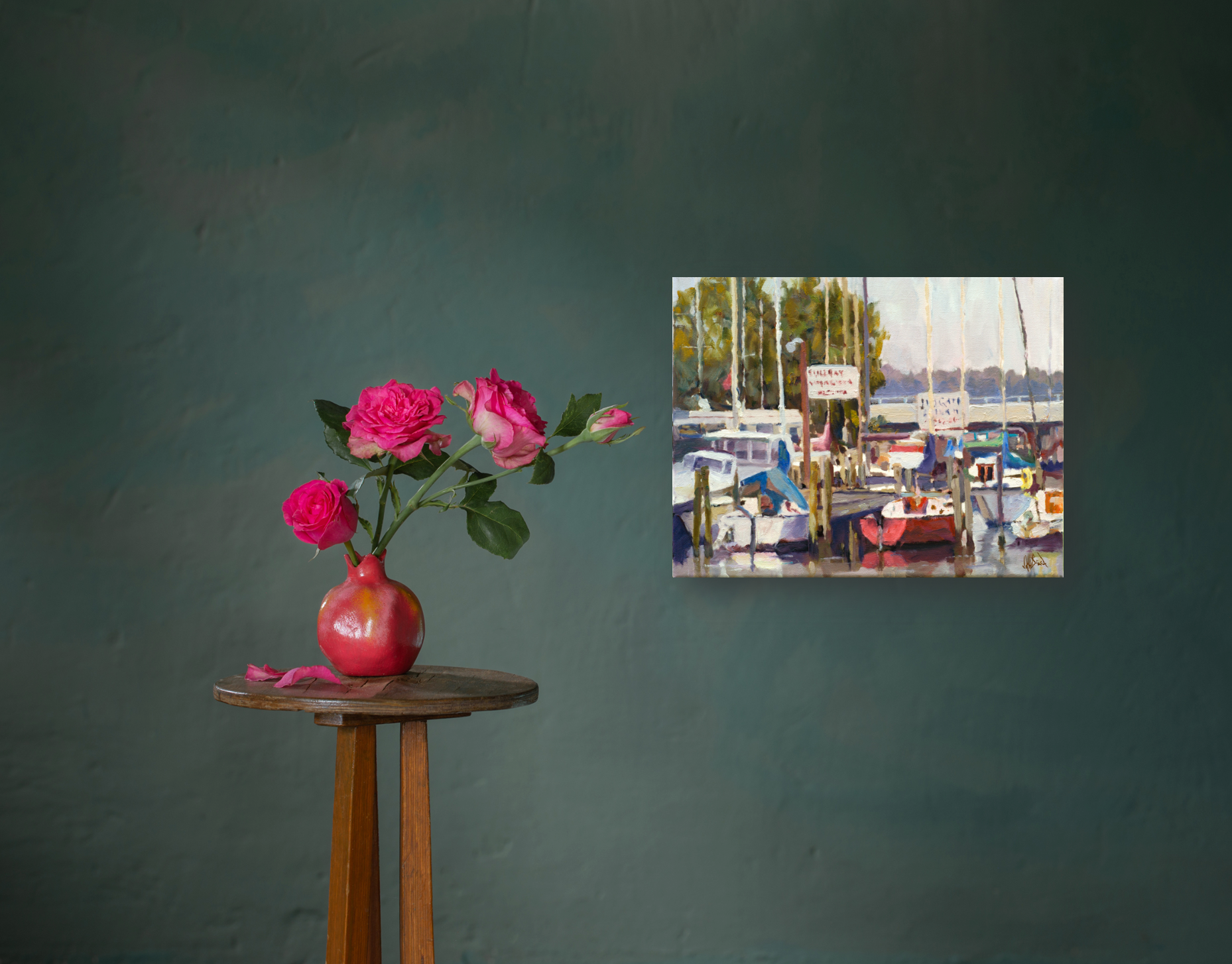 Bull Bay Pier Artist Enhanced Canvas Print by John Beard Collection - product image 3 for Resin Society
