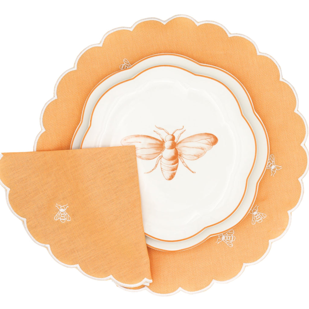 Bumble Homecoming Scalloped Starter Plate - Set of 4 (+1 Bonus Plate) by Ro'Table - product image 6 for Resin Society