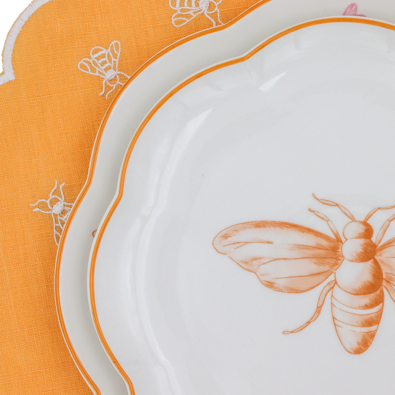 Bumble Homecoming Scalloped Starter Plate - Case of 12 Plates by Ro'Table - product image 7 for Resin Society