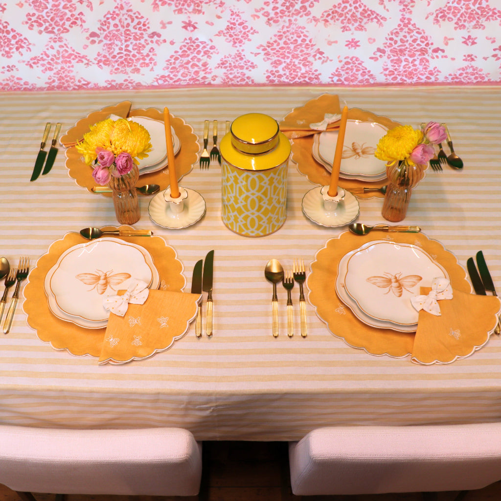 Bumble Homecoming Scalloped Starter Plate - Case of 12 Plates by Ro'Table - product image 17 for Resin Society