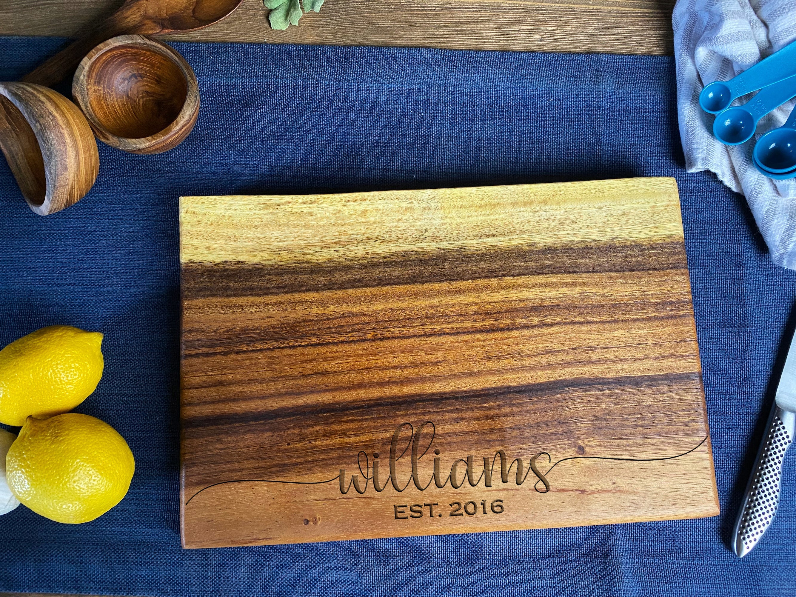 Small Live Edge Square End Board
