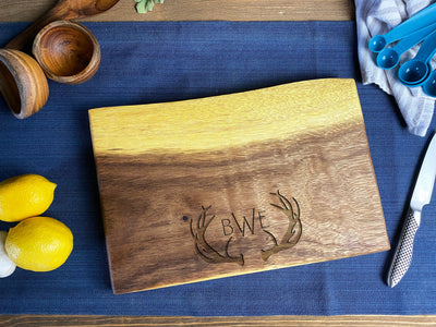 Small Live Edge Square End Board