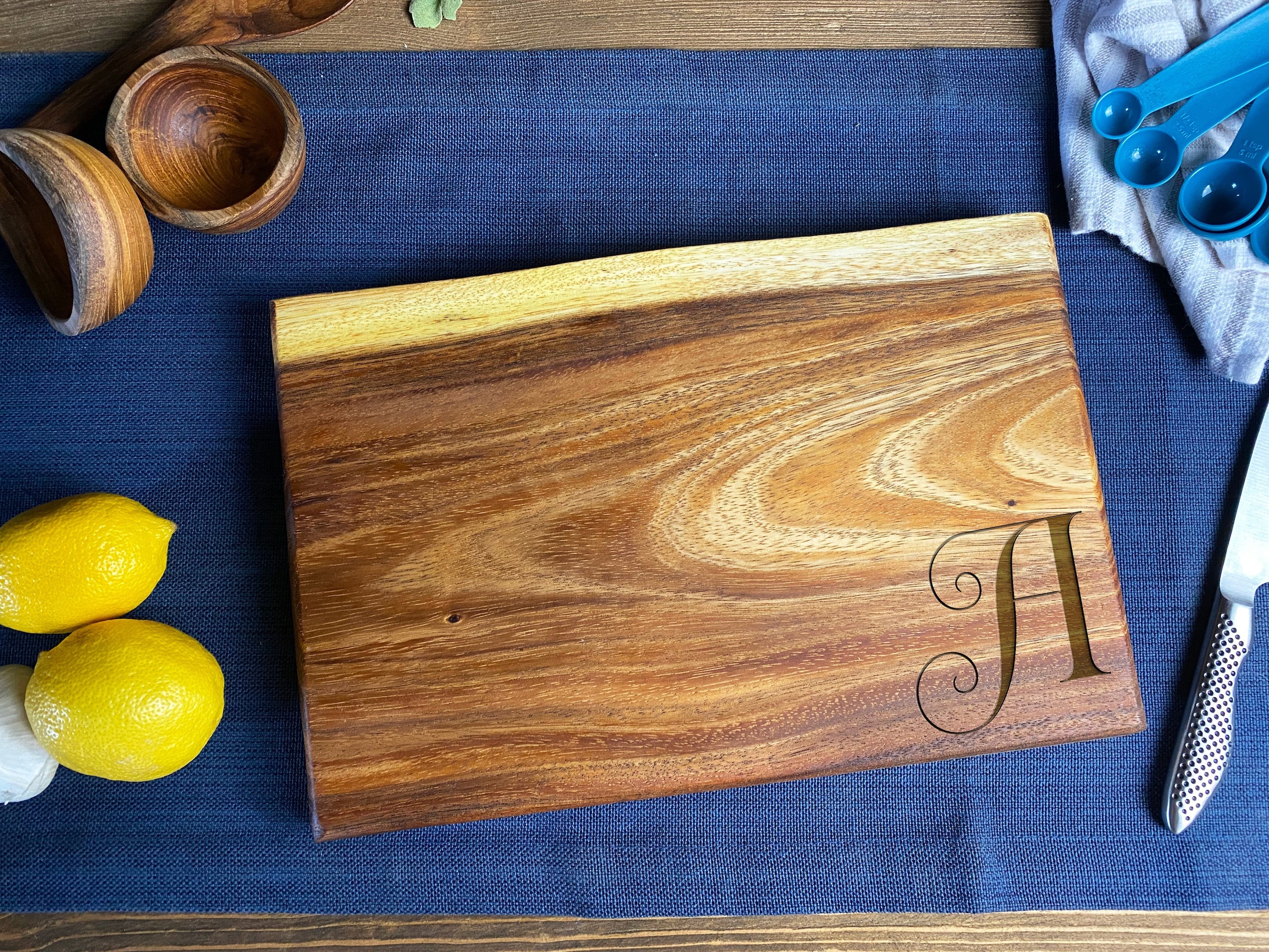 Small Live Edge Square End Board
