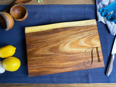 Small Live Edge Square End Board