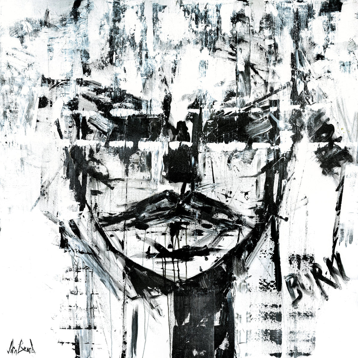 Burning Artist Enhanced Canvas Print by John Beard Collection - main product image for Resin Society