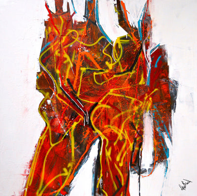 Burning Man Artist Enhanced Canvas Print by John Beard Collection - main product image for Resin Society