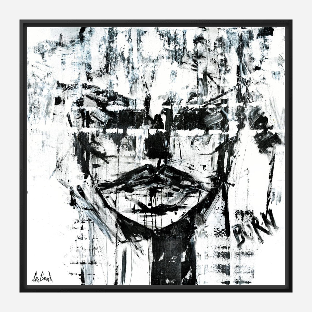 Burning Artist Enhanced Canvas Print by John Beard Collection - product image 5 for Resin Society