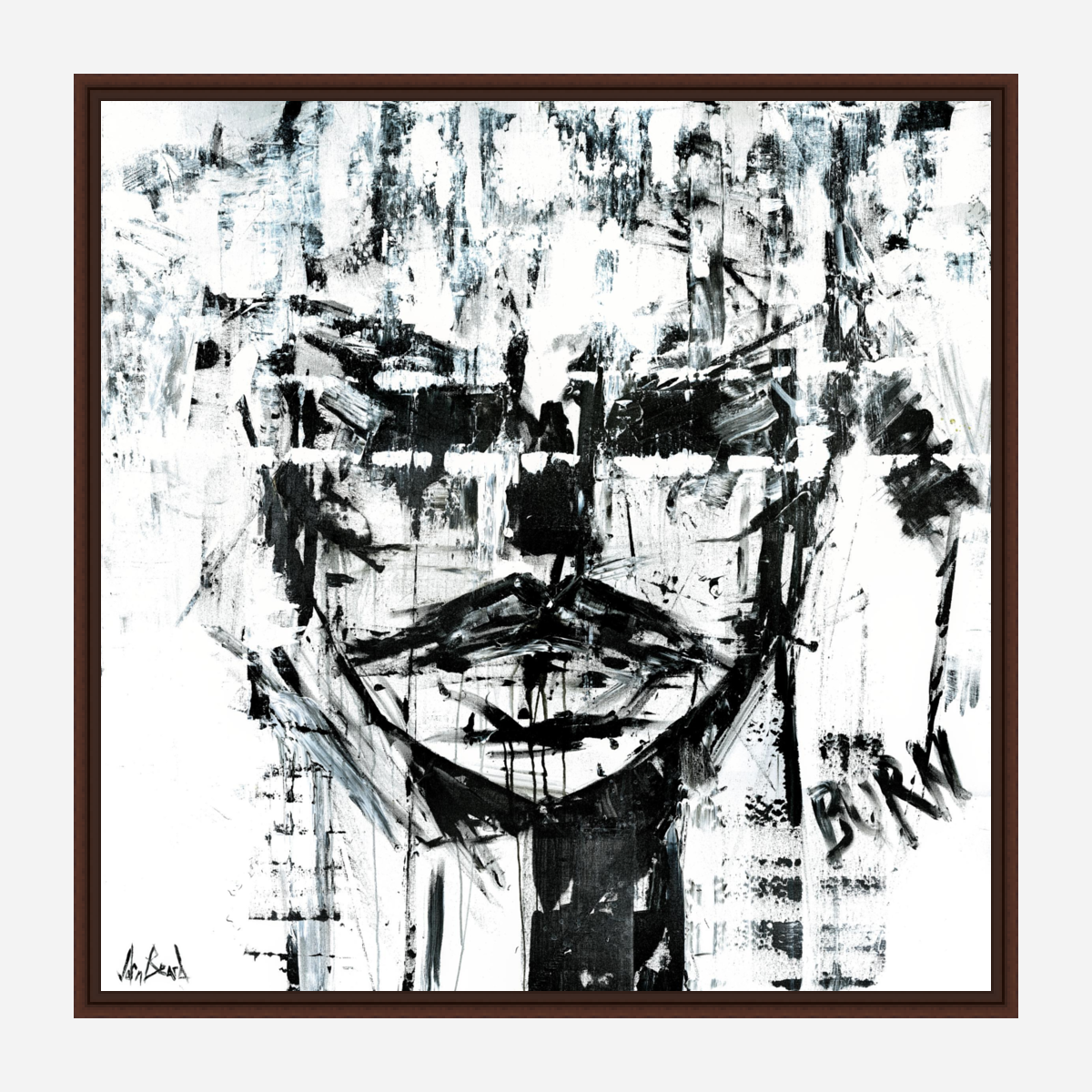 Burning Artist Enhanced Canvas Print by John Beard Collection - product image 7 for Resin Society