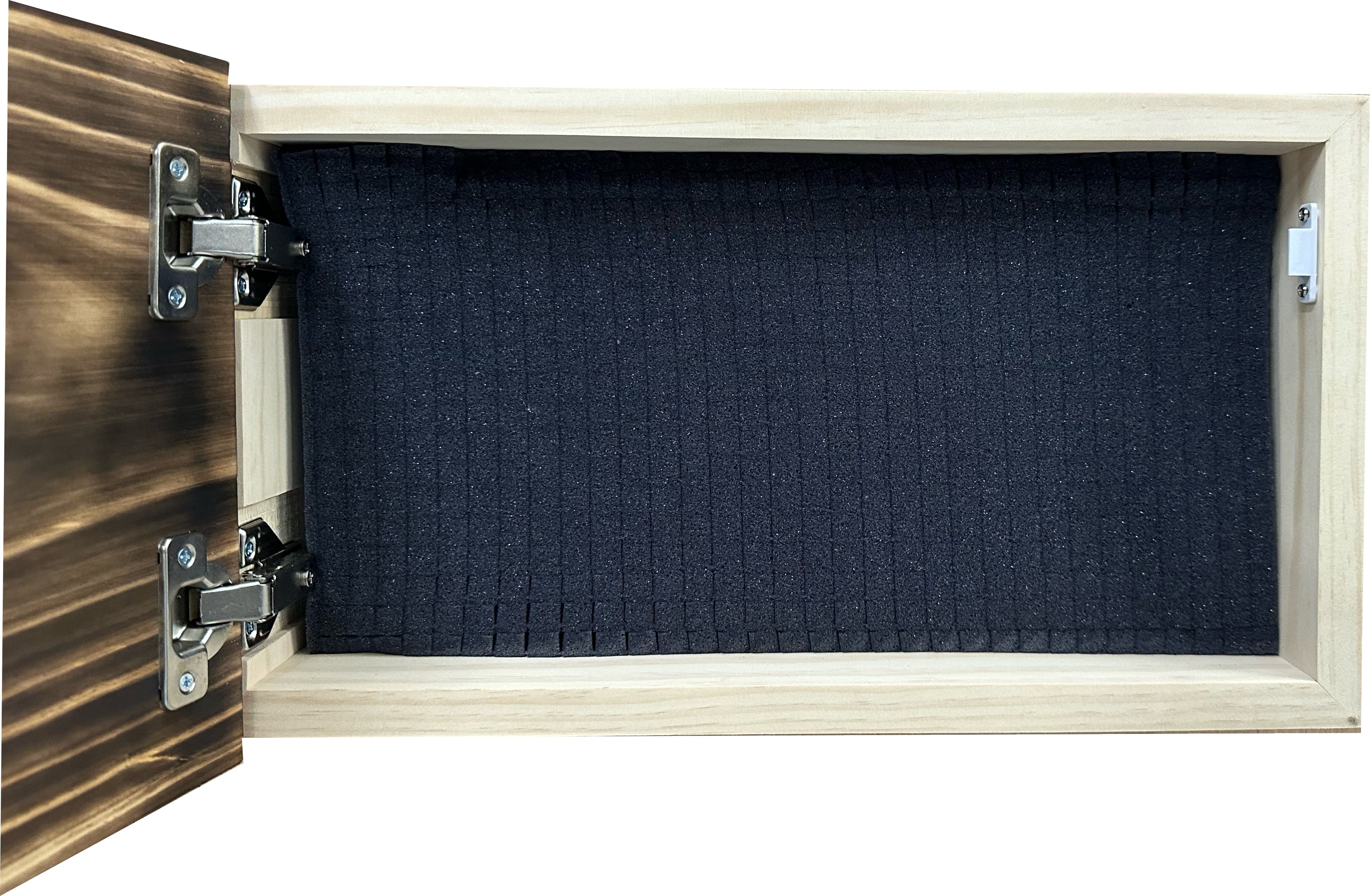 Burnt American Flag Hidden Gun Storage Cabinet by Bellewood Designs - product image 7 for Resin Society