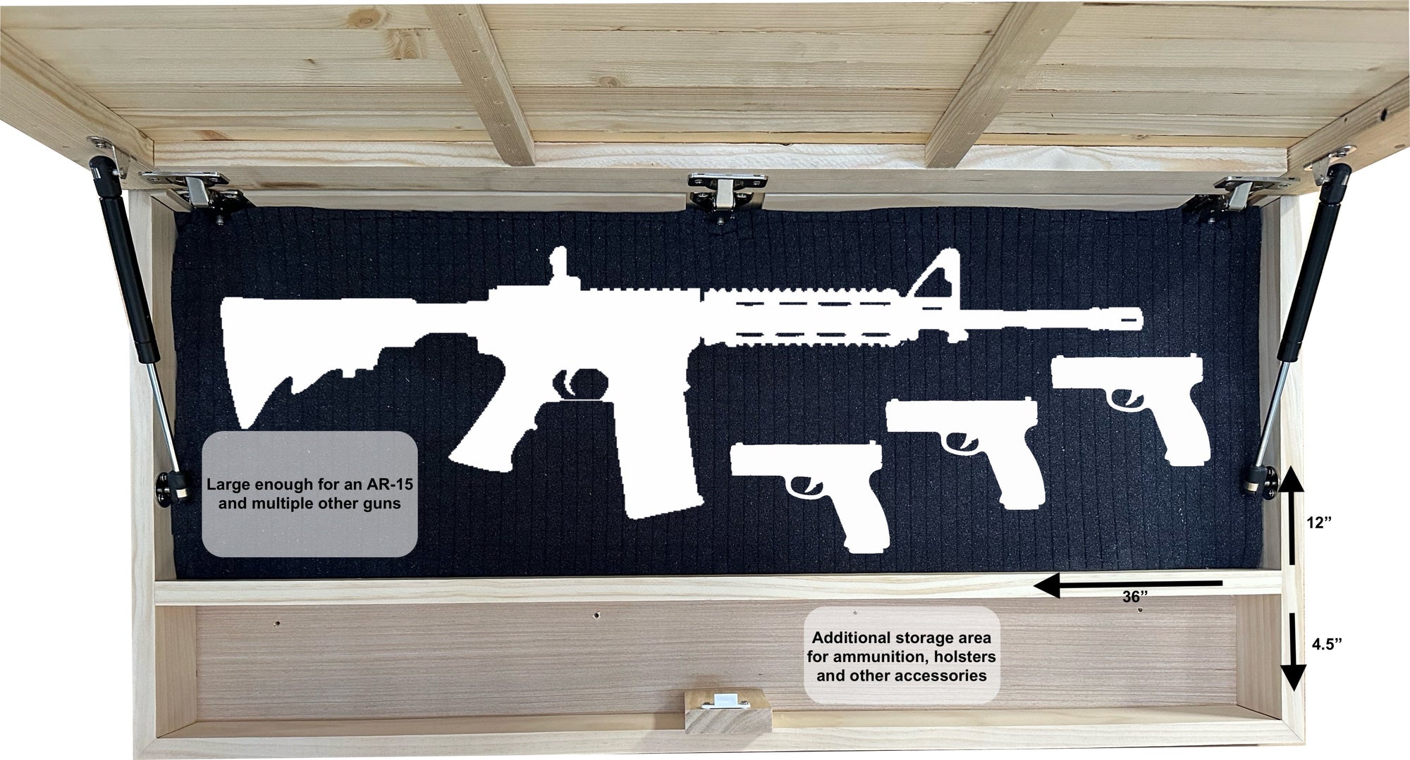 Wolf Wall Art Gun Concealment Furniture by Bellewood Designs - product image 8 for Resin Society