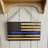 Blue Line American Flag Hidden Gun Storage by Bellewood Designs - product image 2 for Resin Society