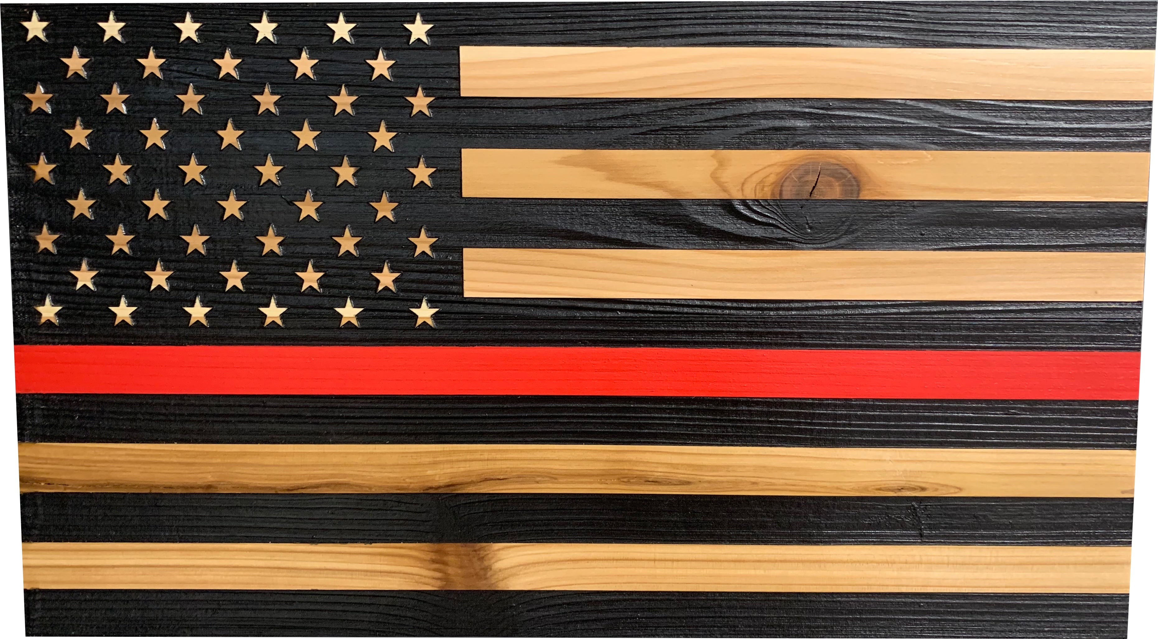 Red Line American Flag Hidden Gun Storage by Bellewood Designs - product image 2 for Resin Society