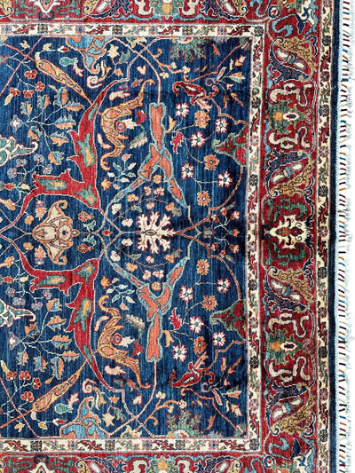 Hand-Knotted Afghani Bidjar Ghazni Wool Rug – 6'7" x 9'10" – Elegant by Rugistan - product image 8 for Resin Society