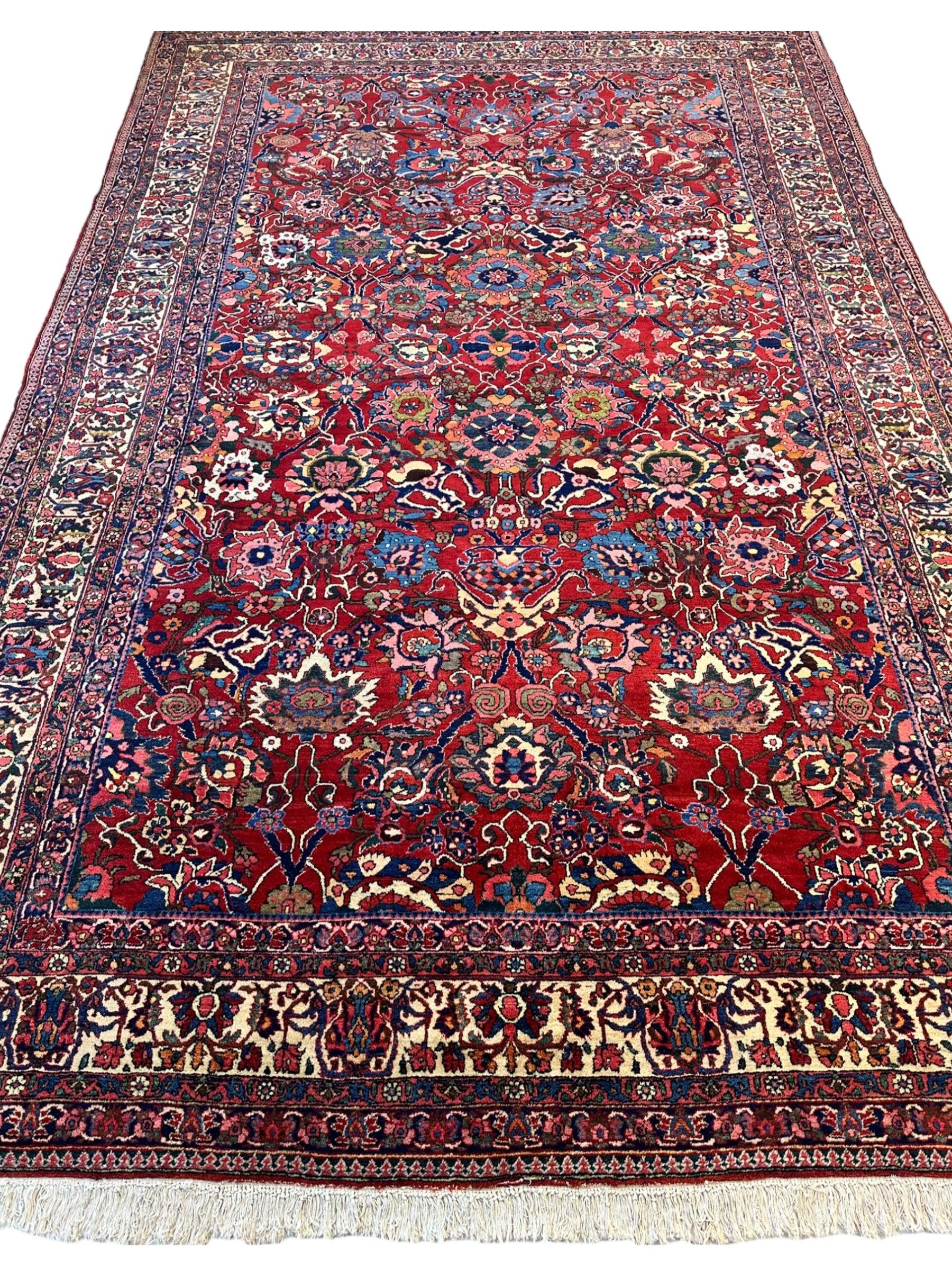 Antique Persian Bakhtiari Rug – Timeless Masterpiece 8'6" x 13'2" by Rugistan - product image 2 for Resin Society