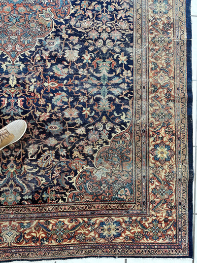 Antique Persian Mahal Rug 8’3”x12’ - Circa 1900 Treasure by Rugistan - product image 11 for Resin Society