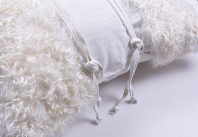 Celine Goat Skin Pillow by Homelosophy
