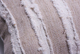 Ivory Raw Linen Square Pillow by Homelosophy