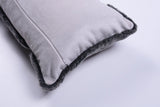 Shearling & Leather Lumbar Pillow by Homelosophy